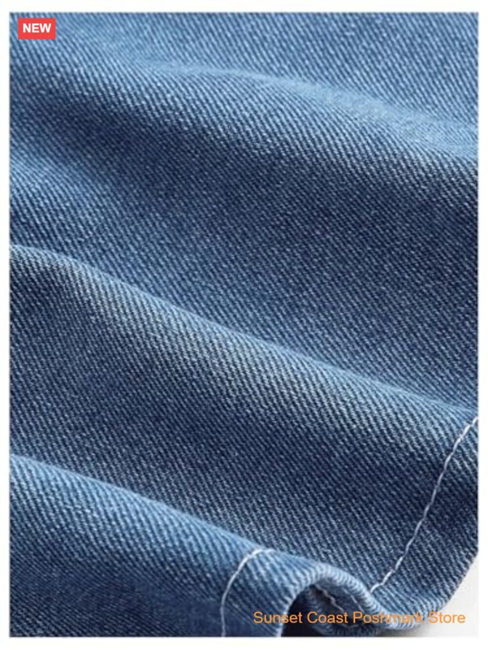 Tie Shoulder Sleeveless Denim Mini Dress with Layered Ruffle Hem - Picture 4 of 4